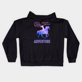 Just A Girl Who Loves Adventure - Charming Design For Adventurous Women Kids Hoodie